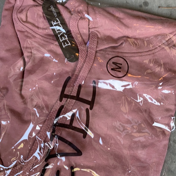 Dusty Rose Cropped Hoodie - Picture 3 of 4